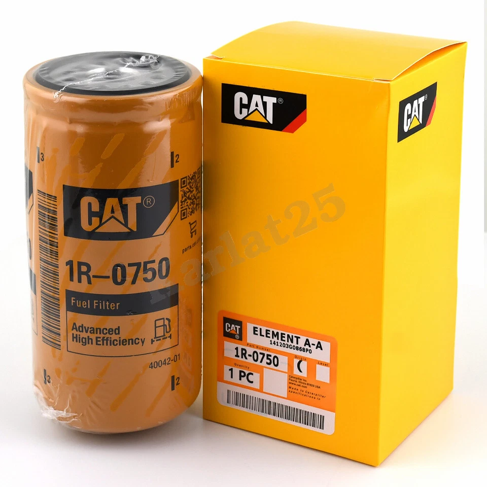 NOVOS FILTROS DE COMBUSTÍVEL PARA GATOS 1R-0750/CATERPILLAR FABRICANTE DE EQUIPAMENTO ORIGINAL 1R0750 Pacote com 6 - Imagem 2 de 4
