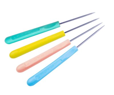 pack Of 4 Leather Stitching Sewing Awl With Plastic Handle Beading Awl Repair 