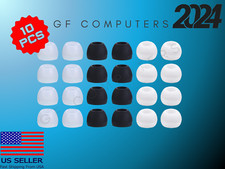 10 MED Silicone Ear Tips Cushion Earbud Plugs for Sennheiser CX400 CX400-II