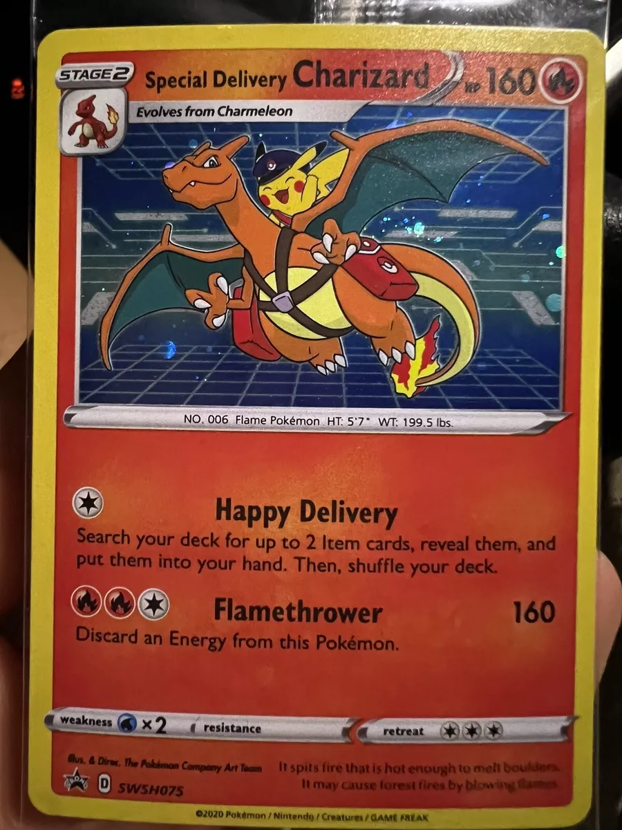 Special Delivery Charizard (SWSH075/71), Busca de Cards