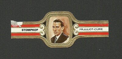Frederic Joliot Curie Vintage Cigar Band  Europe