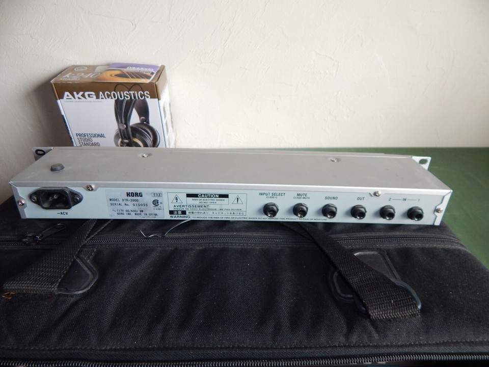KORG DTR-2000 rack tuner top'o'line unit switchable between 2 inputs ...