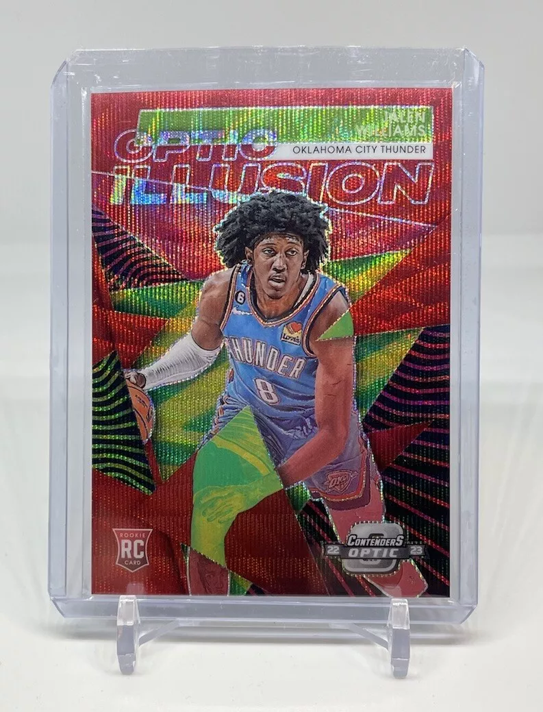 Jalen Williams 2022-23 Contenders Optic Illusion ASIA Red WAVE RC #1