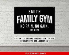 Motivational Fitness Banner - Weightlifting Wall Art for Home Gym