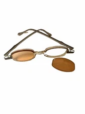 FOR PARTS+CASE Authentic Lunor Mod. 40 Col. 05 Amber Color Frames/Lenses Germany