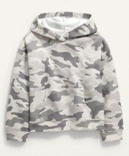 Vintage Pullover Hoodie Color Gray Camo Size Small 6-7 Old Navy Free Shipping