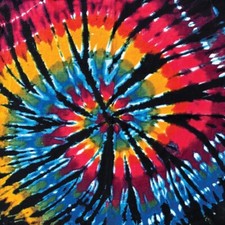 Carolina Creative Bandanna Tie Dye Dark Storm 22" x 22" 100 Cotton Hippie