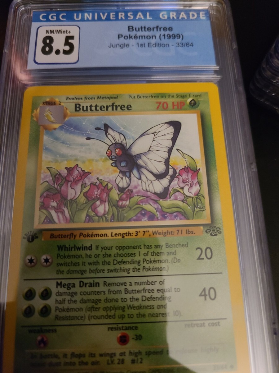 Pokemon 1999 Jungle 1st Edition Butterfree 33/64 CGC 8.5 psa 9 | eBay