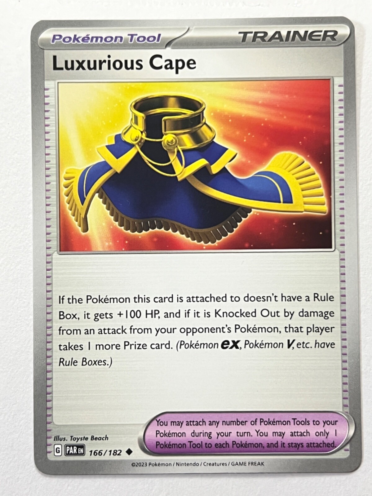 Luxurious Cape 166/182 Uncommon - Paradox Rift Pokemon - Pack Fresh Near Mint NM