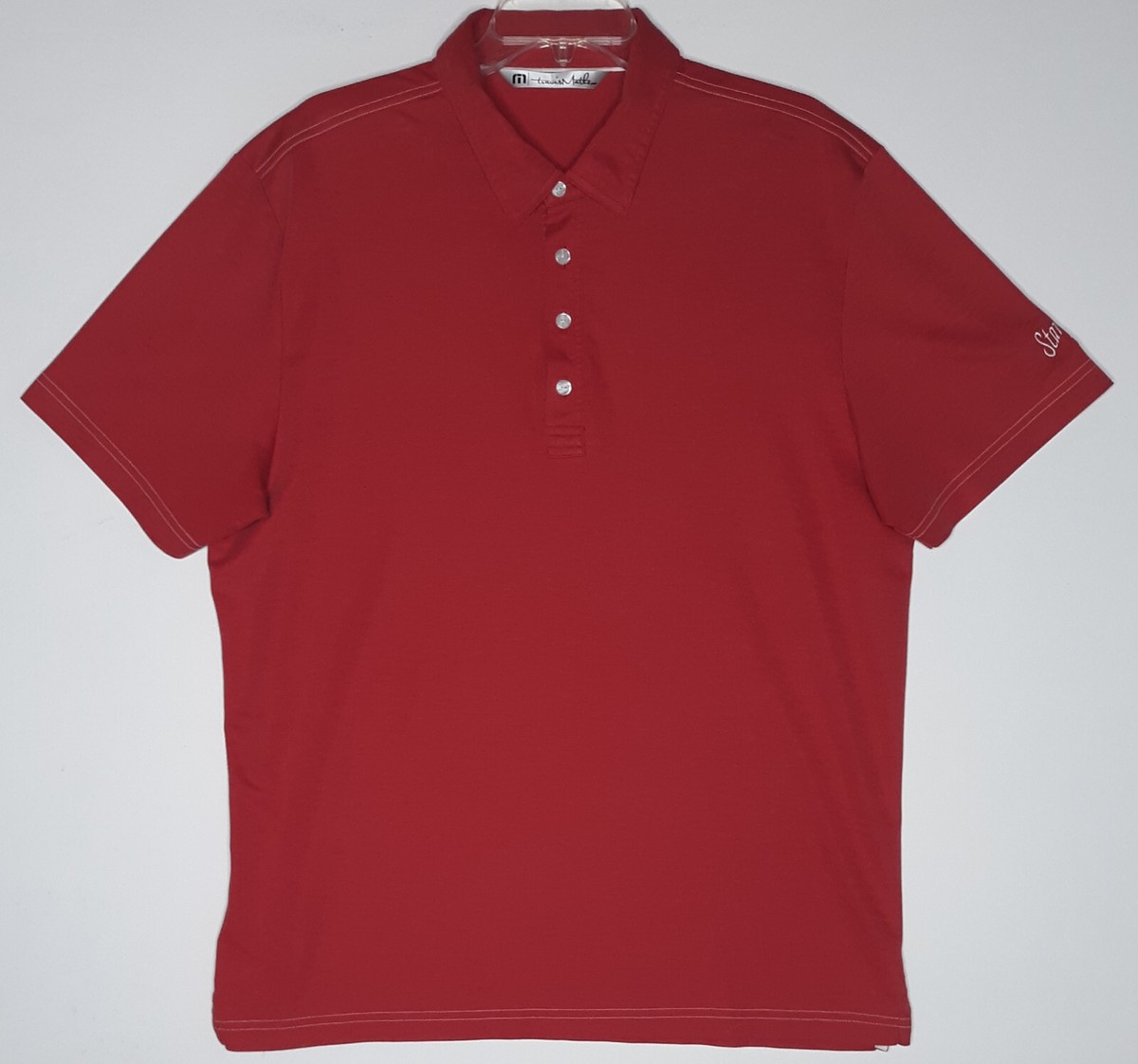 Travis Mathew Golf Polo Shirt Size XL Coral Starfire Golf Club Scottsdale AZ