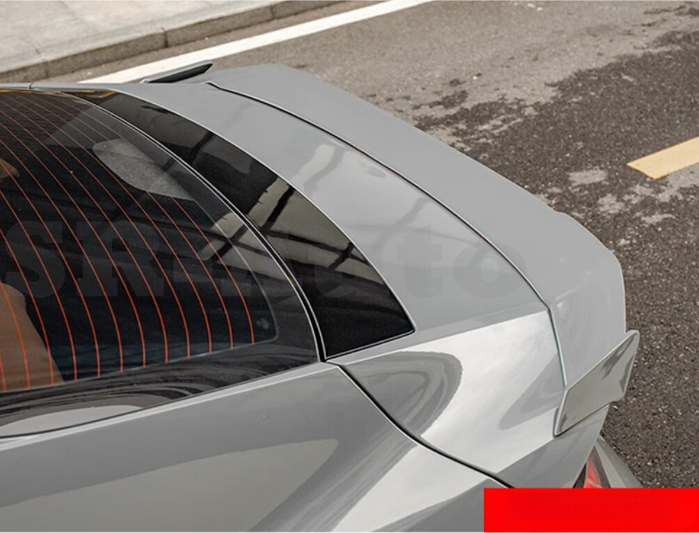 ABS Black Style Rear Spoiler Tail Trunk Lip Wing Bar For Hyundai Elantra 21-24