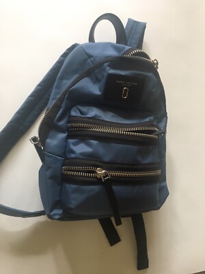 Marc By Marc Jacobs Black Leather Mini Biker Backpack with Silver Zippers Marc Jacobs Black Mini Biker Backpack Marc Jacobs main image 4