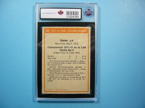 1972/73 O-PEE-CHEE HOCKEY CARD #38 ED WESTFALL WALT TKACZUK PLAYOFFS KSA 8.5 OPC - Picture 2 of 2