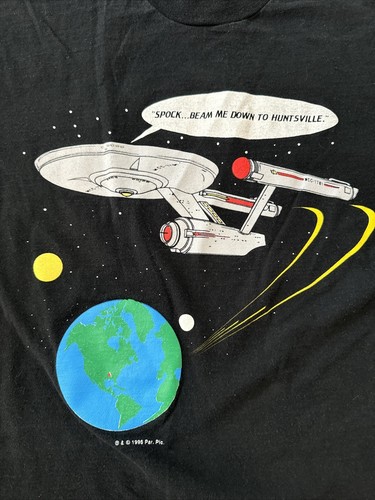 1996 Star Trek Vintage T Shirt Size XL One Weekend On Earth Huntsville, AL RARE - Picture 4 of 7