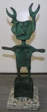 SERGIO HERNANDEZ BRONZE SCULPTURE " NINO INSECTO " SIGNED AND NUMBERED