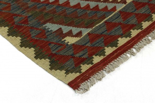 Kelim Afghan 205x101 Orientteppich Teppich Läufer Handgewebt - Bild 3 von 5