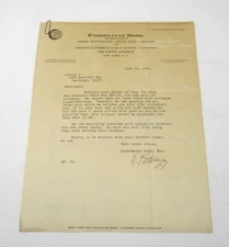 Paternayan  Bros. Oriental Rug Dealer Brochure 1936 Armenian Signed Letterhead