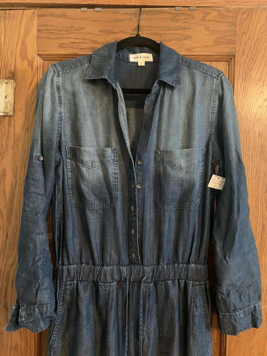 Cloth and stone denim clearance romper