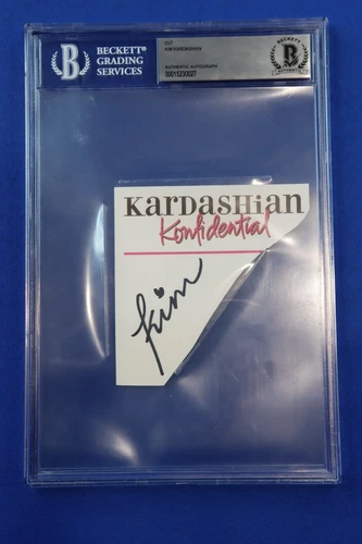 KARDASHIAN KONFIDENTIAL Kim Kardashian Autographed Collectable BECKETT Authentic