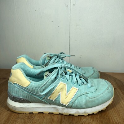 New Balance Shoes Womens 9.5 B Sneakers 574 Casual Lifestyle Blue Canvas Classic