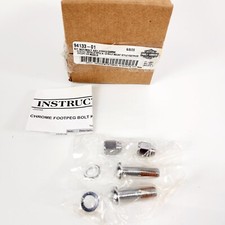 Harley-Davidson Bullet Tip Footpeg Bolt Kit Chrome 94133-01 for