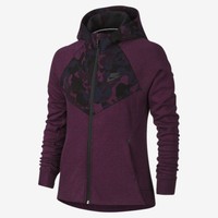 Nike Windrunner Tech Girls Fleece Mulberry Camo Hoodie/jacket Nike Windrunner Tech Girls Fleece Mulberry Camo Hoodie/jacket