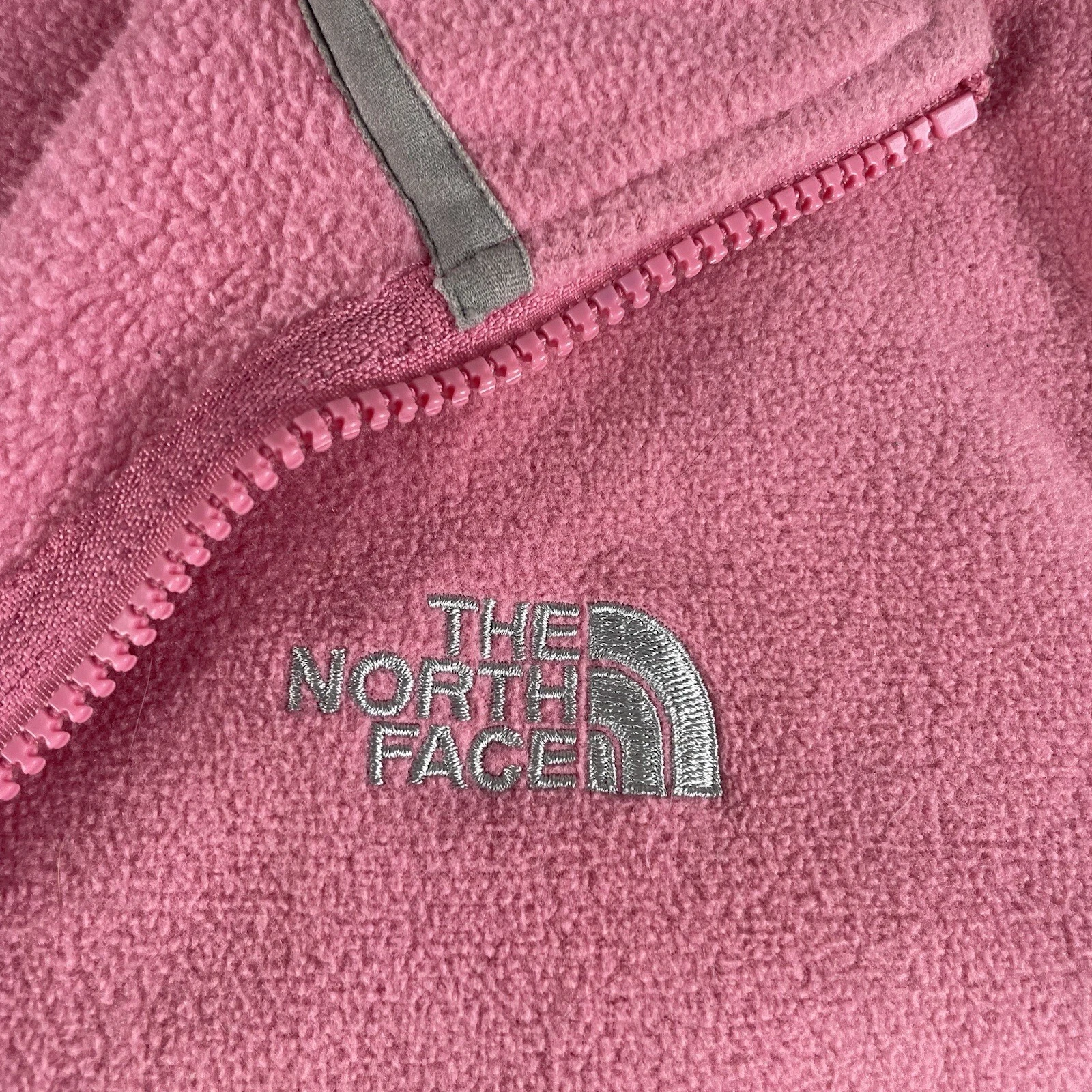 north-face full zip fleece long sleeve youth jacket