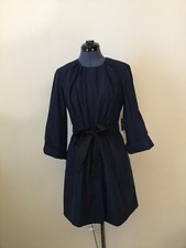 SVVW vera wang women's blue rain coat trench size S adjustable sleeve length