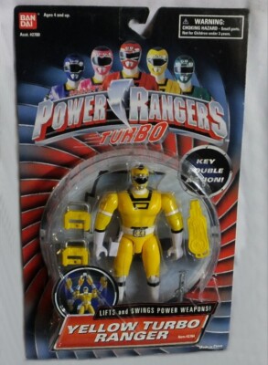 Power Rangers Turbo Yellow Key Double Action Ranger Factory