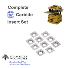 Genuine Byrd Shelix Cutterhead Carbide Insert Knives for Powermatic 209HH Planer