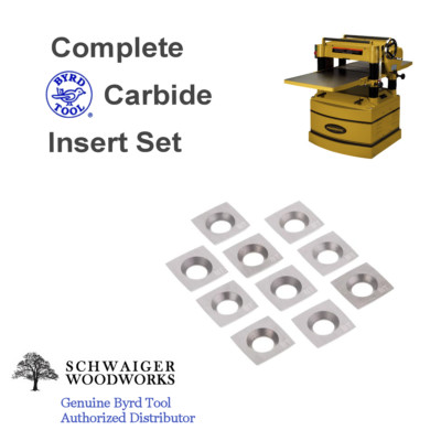 Genuine Byrd Shelix Cutterhead Carbide Insert Knives for 