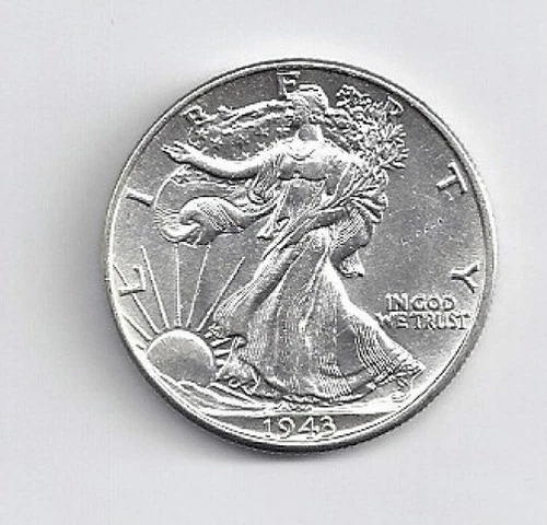 1943  Walking Liberty Half Dollar in AU