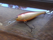 Older Finland Made Rapala Shad Rap SR-9 CW Crawdad Old Scaled Pattern