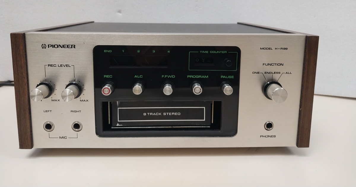 VINTAGE PIONEER MODEL H-R100 8 TRACK STEREO TAPE