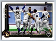 2025 Topps Series 2 - Milwaukee Brewers #396 Team Card MLB Baseball 