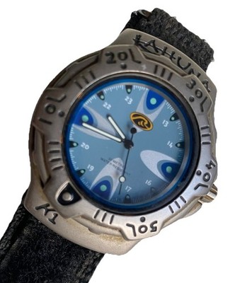 KAHUNA K1 UHR Surfen blaues Zifferblatt silberfarbenes Gehäuse * BRAUCHT BATTERIE