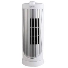 Image of Igenix 12" Mini Tower Fan White Quiet Oscillating Cooling Desk Fan UK