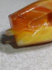 Boyd Vaseline Orange Swirl Slag Glass Teddy Tugboat Boat Glows!!! — photo 9