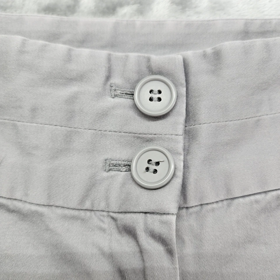 Fashion Bug Pants Womens 20W Light Gray Double Button Flare Trouser Leg Office - Image 2 of 4