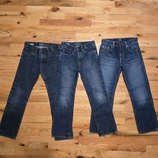 Gap Original Boys Jeans Lot Of 3 Size 8/10 Adjustable Waist Button Closure