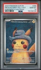 2023 POKEMON SVP POKEMON X VAN GOGH #085 PIKACHU WITH GREY FELT HAT PSA 10