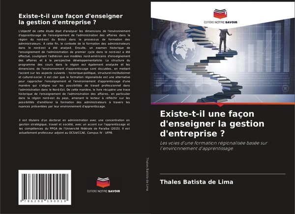 Existe-T-Il Une FaçOn D'enseigner La Gestion D'entreprise ? Lima Taschenbuch-image