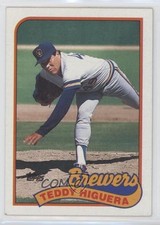 1989 Topps Teddy Higuera #595 0g6b