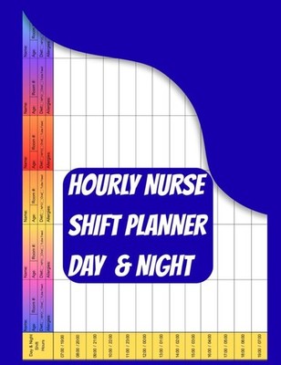 6-Patient Nurse Brain Sheet: Horizontal Shift Organizer with Hourly Blocks, Diet