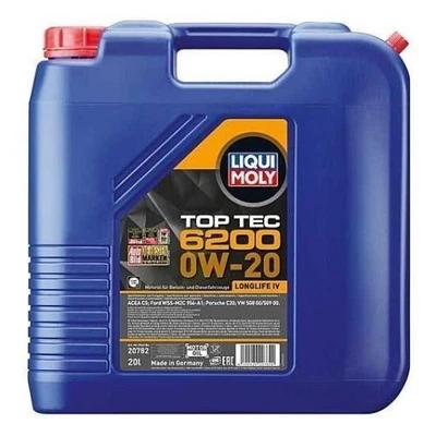 Huile moteur LIQUIMOLY Top Tec 6200 0W-20 20 litres VW 508 00 509 00 C20 20782 - Photo 1/4