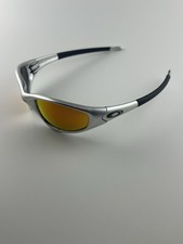 Oakley Straight Jacket Polished Aluminum Fire Iridium 1999 04-253 No Flames RARE