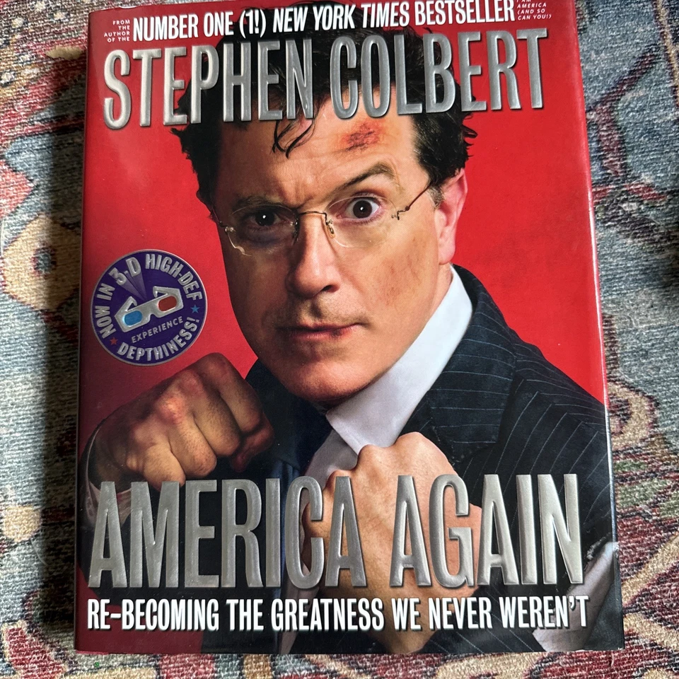 SIGNED America Again by Stephen Colbert (2012, HC) FIRST EDITION w/3-D GLASSES Foto 2 de 4