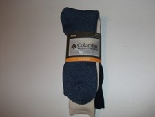 Columbia Mens Crew Socks Size 9-12 3 Pack NWT Multicolor