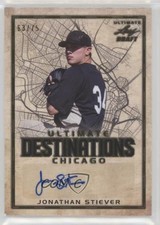 2020 Leaf Ultimate Draft Destinations Gold 63/75 Jonathan Stiever Auto 04tw
