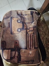 borsa Borbonese Luna Media Pelle Nylon OP Stampa Borsette Spalla Tracolla